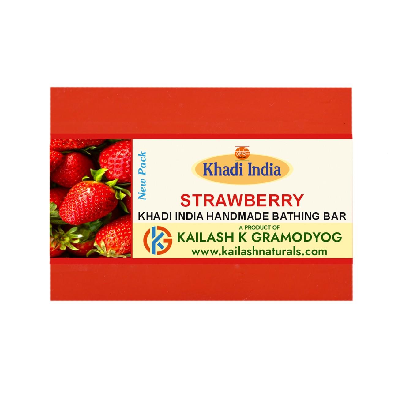 khadi-india-strawberry-handmade-bathing-bar